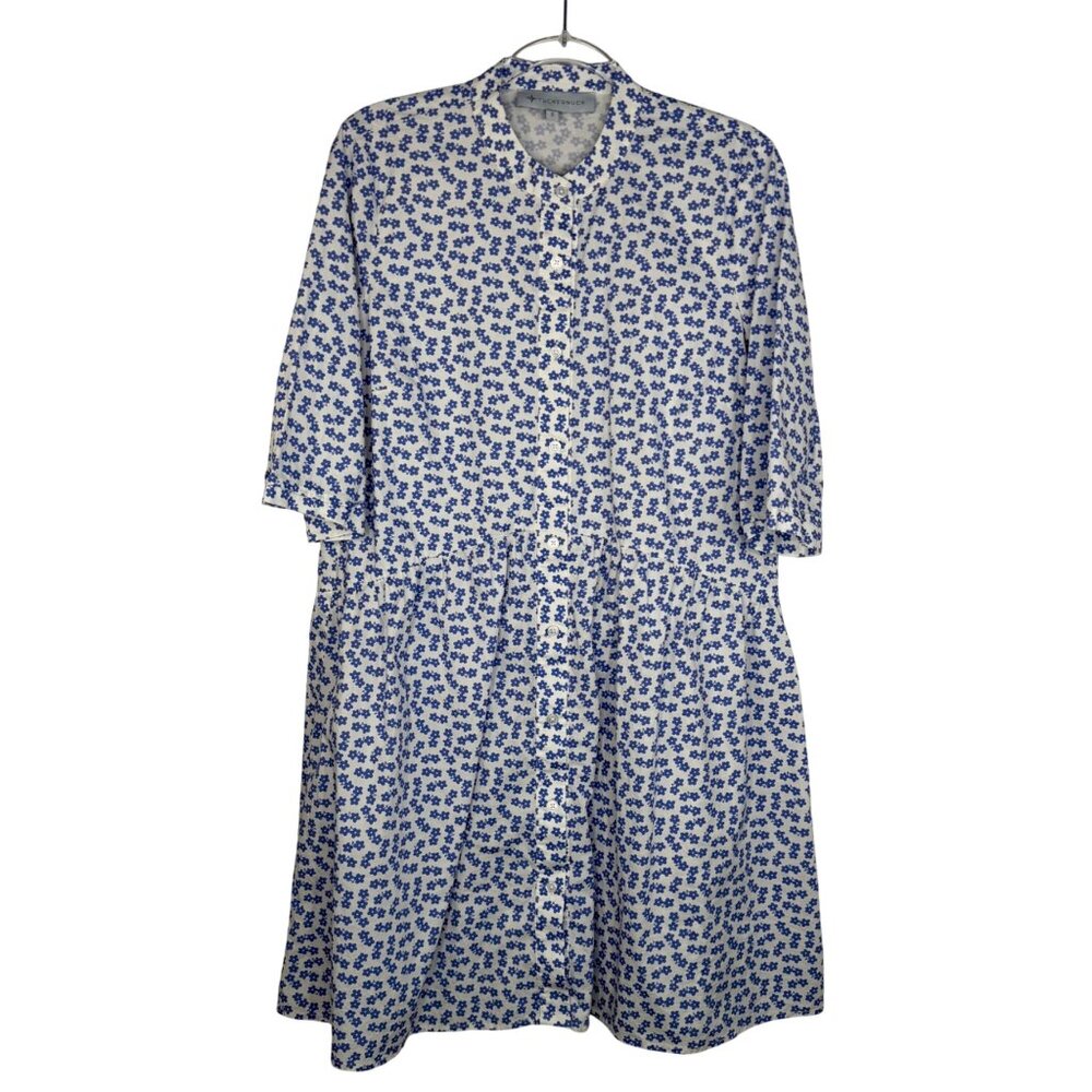 Tuckernuck Blue and White Printed Shift Dress - Picture 2 of 8